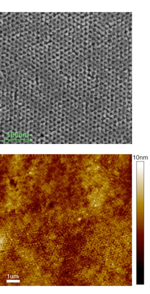 SEM and AFM images