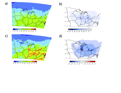 Results of air quality analysis for PM2.5 and O3 by location