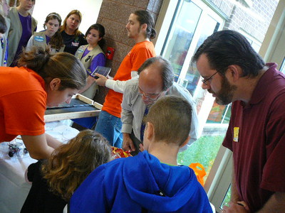 Students learn about Renewables.