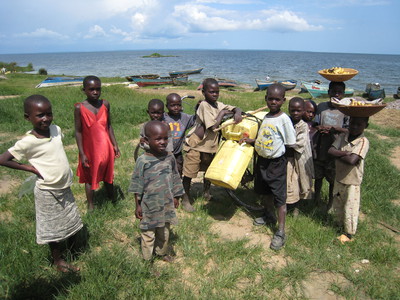 Village children from Nnindye, Uganda