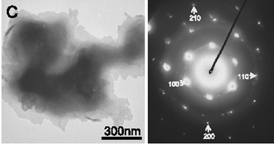 TEM image of nanodiamonds