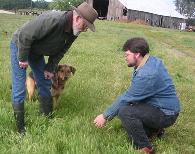 Discussing weeds on California rangeland